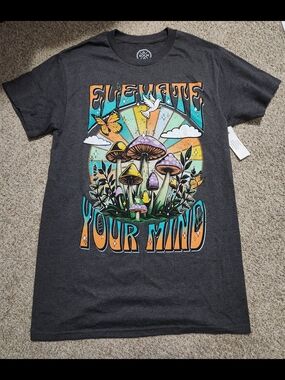 Elevate Your Mind Graphic Tee - Dark Gray